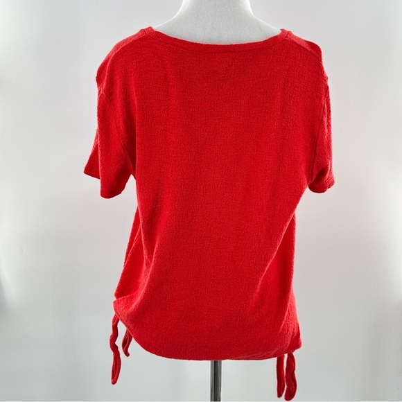 Madewell womens top size M red short sleeve - Picture 4 of 8